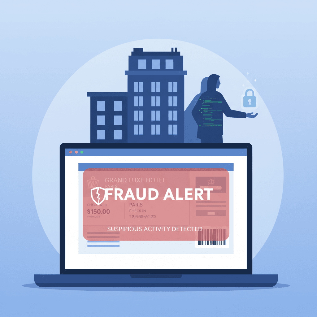 Arnaque Booking.com : faux hotels et messages pieges